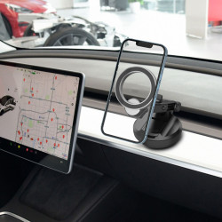 爆款車用手機支架車機螢幕固定導航汽車儀表台支架N52強磁可伸縮