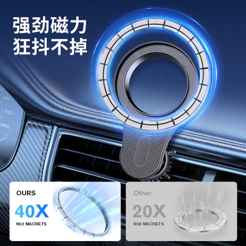 磁吸車用手機支架儀表台magsafe旋轉出風口手機導航固定支架 磁吸車用手機支架儀表台magsafe旋轉出風口手機導航固定支架