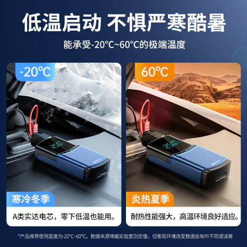 埠威BN03汽車應急啓動電源充氣泵一體機多功能電瓶搭電打火行動電源
