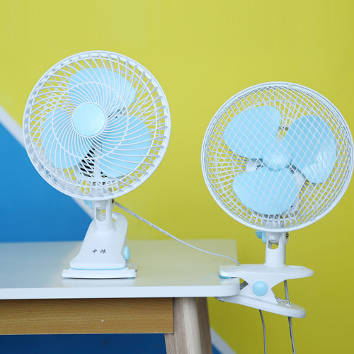 小型搖頭電風扇卡通學生宿捨床上桌上型夾子小風扇靜音家用桌面夾扇