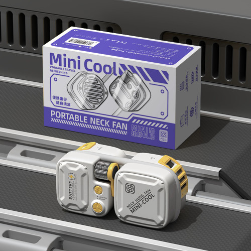夏季新款戶外掛脖風扇可攜式機甲風靜音小風扇裝酷神器minicool