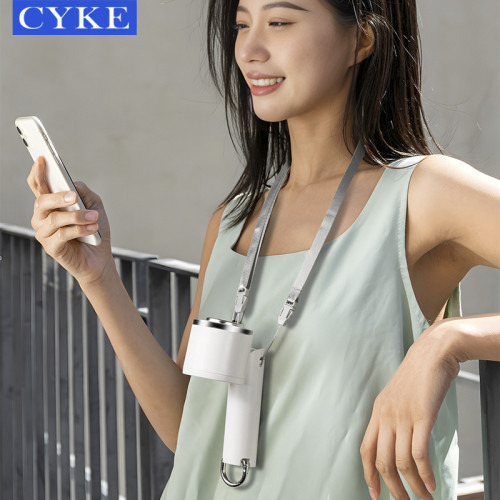 CYKE 手持小風扇冷敷折疊掛脖風扇可攜式冰敷風扇USB充電小風扇PSE