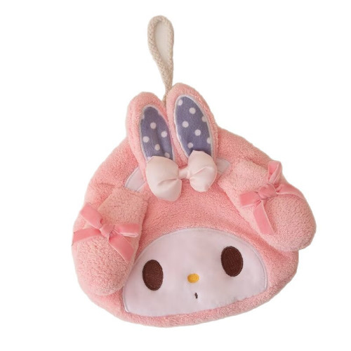 卡通珊瑚絨擦手巾可掛式加厚廚房抹布衛生間速乾強吸水小毛巾手帕