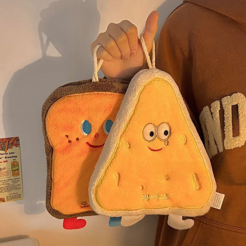 掛式手巾吸水可愛速乾手布廚房衛生間毛巾抹布加厚卡通兒童手帕