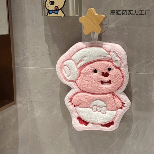 帕恰狗擦手毛巾掛式可愛吸水速乾加厚家用浴室毛巾廚房手帕抹布