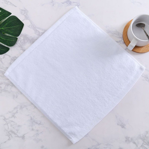 50條裝純棉白色小方巾酒店幼兒園KTV餐廳擦手巾毛巾四方飯店抹布
