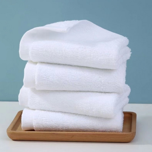 純棉方巾10條裝白色賓館棉四方小毛餐廳酒店KTV幼兒園擦手巾抹布