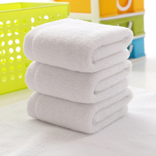 純棉方巾10條裝白色賓館棉四方小毛餐廳酒店KTV幼兒園擦手巾抹布