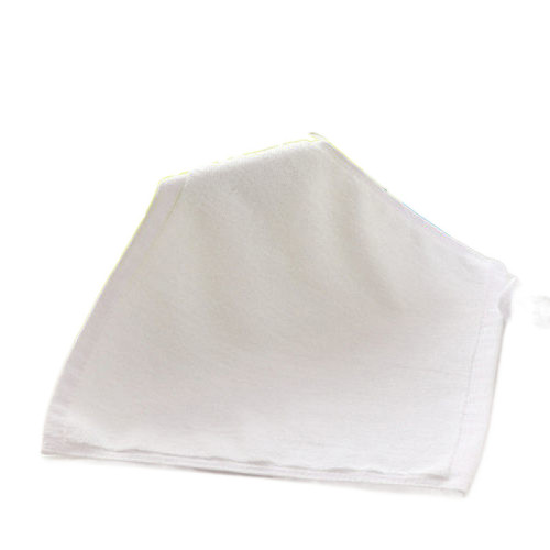 純棉方巾10條裝白色賓館棉四方小毛餐廳酒店KTV幼兒園擦手巾抹布