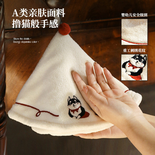 擦手毛巾掛式可愛卡通擦手巾家用洗手間小方巾不掉毛耐髒吸水掛鉤 擦手毛巾掛式可愛卡通擦手巾家用洗手間小方巾不掉毛耐髒吸水掛鉤