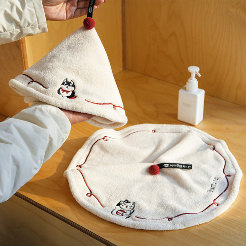 擦手毛巾掛式可愛卡通擦手巾家用洗手間小方巾不掉毛耐髒吸水掛鉤 擦手毛巾掛式可愛卡通擦手巾家用洗手間小方巾不掉毛耐髒吸水掛鉤