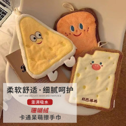 珊瑚絨吸水廚房加厚手帕奶酪可掛式抹布衛生間小毛巾