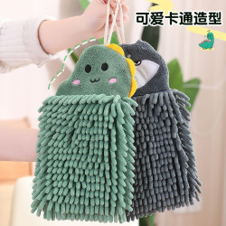 可愛速乾雪尼爾擦手巾防臭清新廚房加厚不掉毛浴室清潔掛式可攜式巾