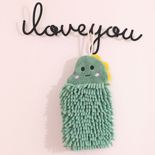 可愛速乾雪尼爾擦手巾防臭清新廚房加厚不掉毛浴室清潔掛式可攜式巾