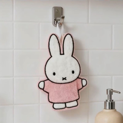 可愛系米菲兔兔家用擦手巾加厚衛生間浴室卡通手帕裝飾禮物