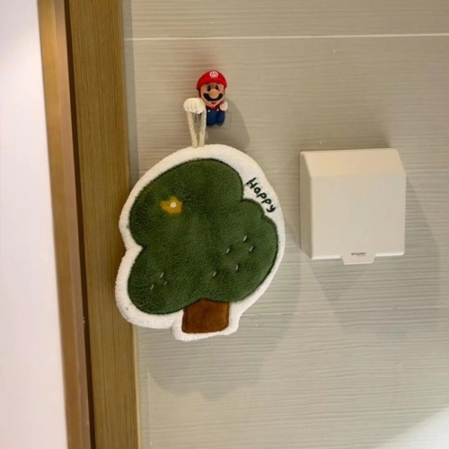 可愛蘑菇擦手巾掛式加厚不髮臭毛巾超強吸水手帕家用廚房衛生間