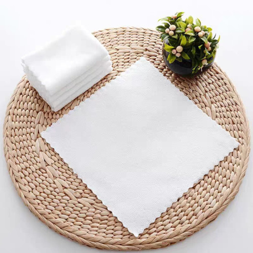 100條裝一次性餐巾白色小方巾酒店KTV火鍋飯店擦手巾壓花濕水毛巾