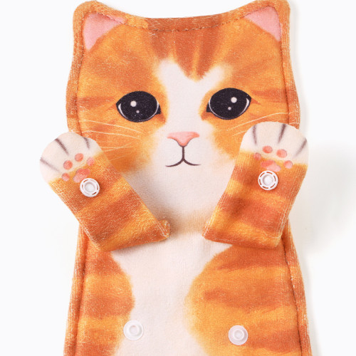 貓咪擦手巾掛式超強吸水加厚衛生間廚房毛巾兒童搽洗手抹布款