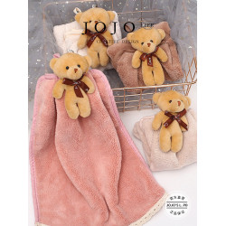 ♔JOJO'S L. PD.painting.擦手巾卡通動物小熊吸水珊瑚絨小熊 |巖