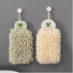 雪尼爾可掛式擦手巾家用廚房抹布吸水不易掉毛擦手球衛生間擦手布