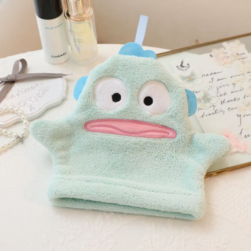 卡通可愛帕洽狗珊瑚絨超強吸水擦手巾少女心立體款家用柔軟搓澡巾