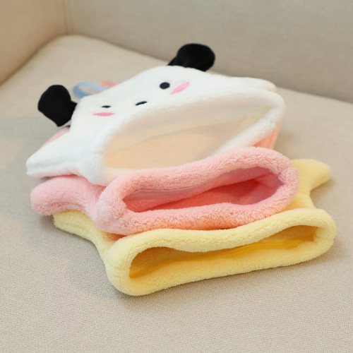 卡通可愛帕洽狗珊瑚絨超強吸水擦手巾少女心立體款家用柔軟搓澡巾