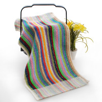 洗碗毛巾彩條小毛巾廚房抹布布擦桌布吸水耐髒擦手巾清潔巾擦臉巾