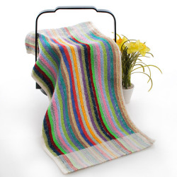 洗碗毛巾彩條小毛巾廚房抹布布擦桌布吸水耐髒擦手巾清潔巾擦臉巾