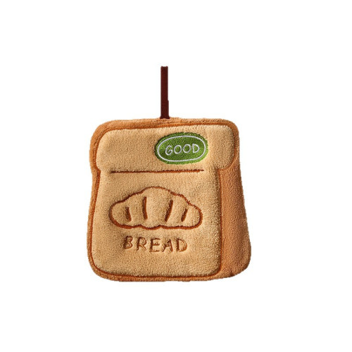 麵包擦手巾卡通可愛兒童洗手小毛巾珊瑚絨加厚吸水易乾珊瑚絨擦手