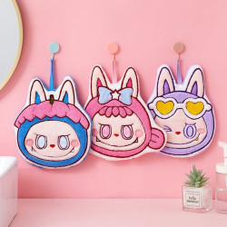 新款擦手巾廚房可愛可掛式手巾喜慶廚房不掉毛加厚吸水擦手