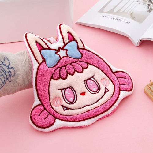 新款擦手巾廚房可愛可掛式手巾喜慶廚房不掉毛加厚吸水擦手