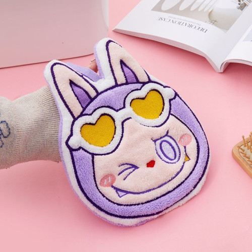 新款擦手巾廚房可愛可掛式手巾喜慶廚房不掉毛加厚吸水擦手