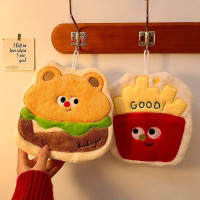 高顔值創意可愛廚房浴室擦手巾吸水易清洗柔軟可掛式家用毛絨抹布