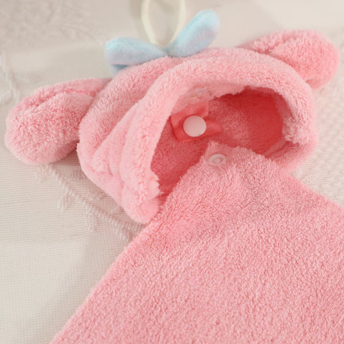 卡通珊瑚絨擦手巾可掛式加厚廚房抹布衛生間速乾強吸水小毛巾手帕