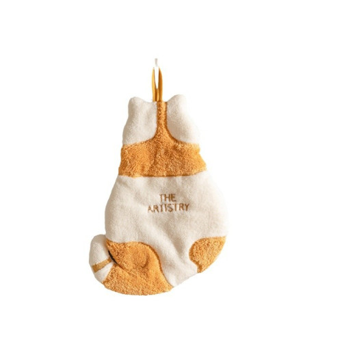 ✅貓咪擦手巾掛式洗手巾兒童可愛珊瑚絨毛巾廚房強吸水加厚擦手抹