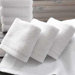 10條廚師手布正方形純棉毛巾廚房吸水餐廳KTV抹布不掉毛加厚白色