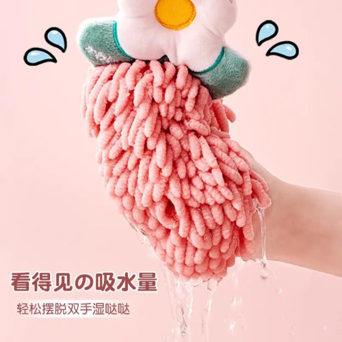 擦手巾雪尼爾可掛式超強吸水速乾可愛毛巾衛生間廚房柔軟抹布加厚