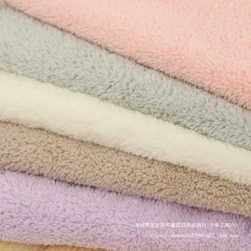 【5條 10條珊瑚絨方巾寶貝兒童吸水毛巾抹布廚房毛巾不掉毛洗碗