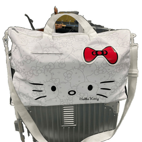 HelloKitty旅行包卡通可愛行李箱單肩手提健身包旅行袋大容量斜背