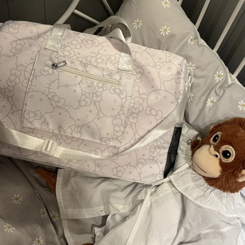 HelloKitty旅行包卡通可愛行李箱單肩手提健身包旅行袋大容量斜背