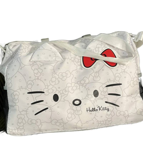 HelloKitty旅行包卡通可愛行李箱單肩手提健身包旅行袋大容量斜背