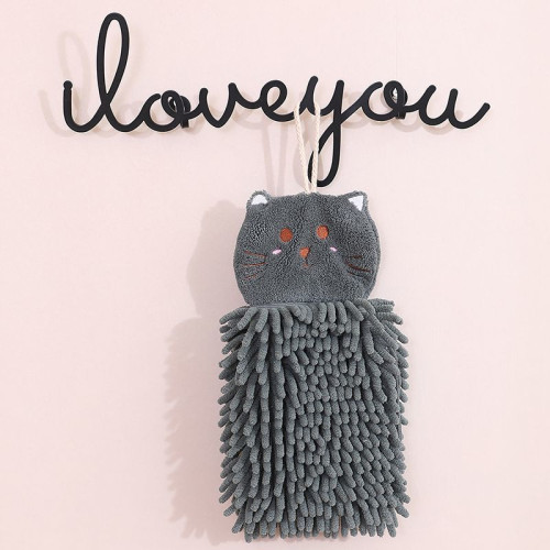 可愛速乾雪尼爾擦手巾防臭清新廚房加厚不掉毛浴室清潔掛式可攜式巾