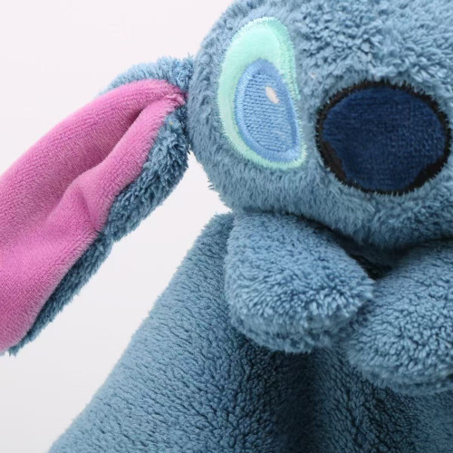 珊瑚絨卡通擦手巾掛式兒童可愛史迪仔毛巾家用吸水不掉毛不髮硬