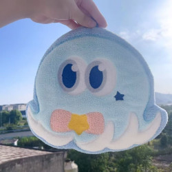 新款簡約八爪魚擦手巾卡通可愛可廚房掛式不掉毛超強吸水擦手
