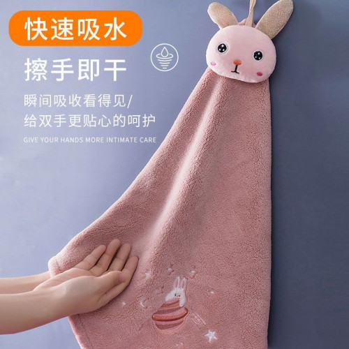 加厚卡通掛式超強吸水可愛擦手巾廚房衛生間家用搽手帕毛巾速乾 加厚卡通掛式超強吸水可愛擦手巾廚房衛生間家用搽手帕毛巾速乾