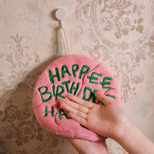 ME華納哈利波特海格蛋糕擦手巾綉花珊瑚絨高支刺綉可掛不臭吸水