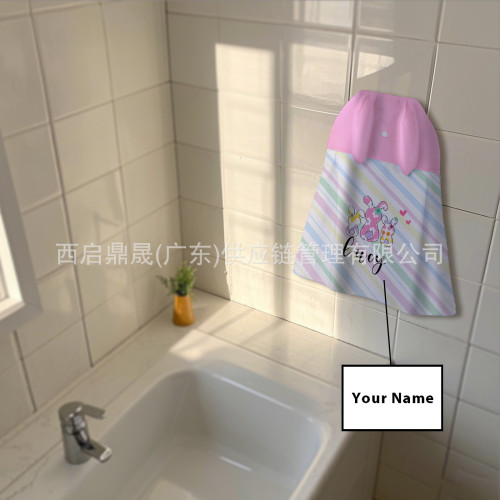 幼兒園必備神器立體萌兔造型熱轉印款不掉色吸水可掛式擦手巾 幼兒園必備神器立體萌兔造型熱轉印款不掉色吸水可掛式擦手巾