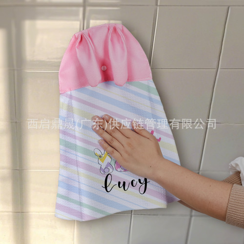 幼兒園必備神器立體萌兔造型熱轉印款不掉色吸水可掛式擦手巾 幼兒園必備神器立體萌兔造型熱轉印款不掉色吸水可掛式擦手巾