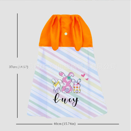 幼兒園必備神器立體萌兔造型熱轉印款不掉色吸水可掛式擦手巾 幼兒園必備神器立體萌兔造型熱轉印款不掉色吸水可掛式擦手巾