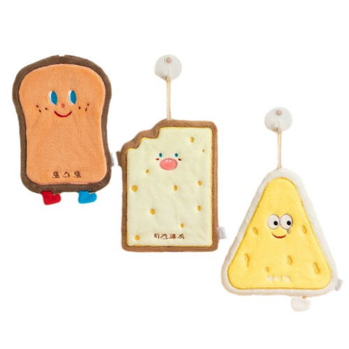 卡通可愛擦手巾掛式三層加厚吸水珊瑚絨毛巾廚房擦手速乾抹布手帕 卡通可愛擦手巾掛式三層加厚吸水珊瑚絨毛巾廚房擦手速乾抹布手帕